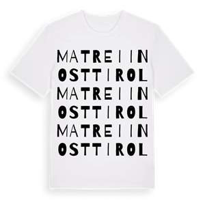 Matrei in Osttirol ordlek t-shirt – ekologisk bomull t-shirt från Pinshirt