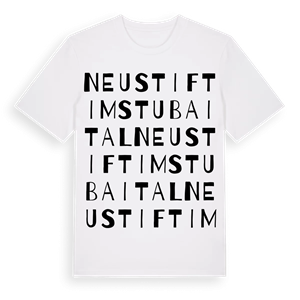 Neustift im Stubaital ordlek t-shirt – ekologisk bomull t-shirt från Pinshirt