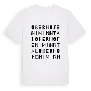 Oberhofen im Inntal ordlek t-shirt – ekologisk bomull t-shirt från PinShirt