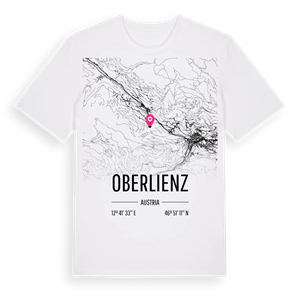 Oberlienz karta t-shirt – ekologisk bomull t-shirt från Pinshirt