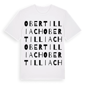 Obertilliach ordlek t-shirt – ekologisk bomull t-shirt från Pinshirt