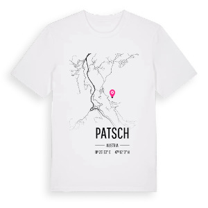 Patsch karta t-shirt – ekologisk bomull t-shirt från Pinshirt