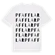 Pfafflar ordlek t-shirt