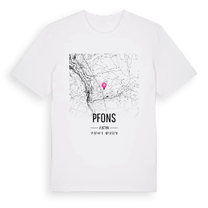 Pfons karta t-shirt – ekologisk bomull t-shirt från Pinshirt