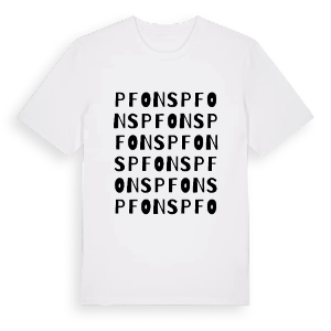 Pfons ordlek t-shirt – ekologisk bomull t-shirt från Pinshirt