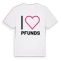 Jag älskar Pfunds t-shirt stort tryck