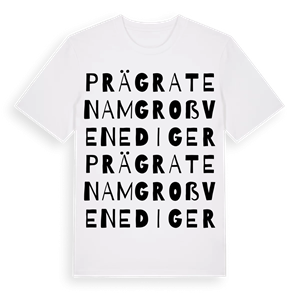 Prägraten am Großvenediger ordlek t-shirt – ekologisk bomull t-shirt från Pinshirt
