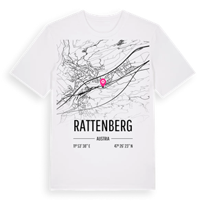 Rattenberg karta t-shirt – ekologisk bomull t-shirt från Pinshirt