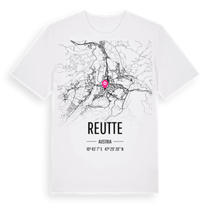 Reutte karta t-shirt – ekologisk bomull t-shirt från Pinshirt