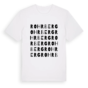 Rohrberg ordlek t-shirt – ekologisk bomull t-shirt från Pinshirt