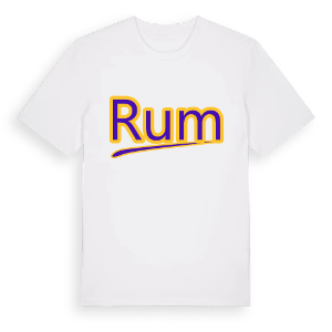 Rum baseball t-shirt – ekologisk bomull t-shirt från Pinshirt