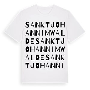 Sankt Johann im Walde ordlek t-shirt – ekologisk bomull t-shirt från Pinshirt