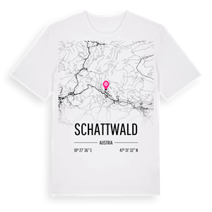 Schattwald karta t-shirt – ekologisk bomull t-shirt från Pinshirt