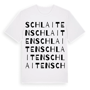 Schlaiten ordlek t-shirt – ekologisk bomull t-shirt från Pinshirt