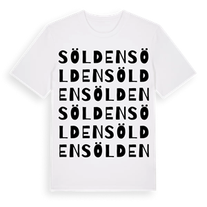 Sölden ordlek t-shirt – ekologisk bomull t-shirt från Pinshirt