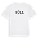 Söll böjd t-shirt