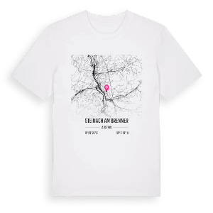 Steinach am Brenner karta t-shirt – ekologisk bomull t-shirt från Pinshirt