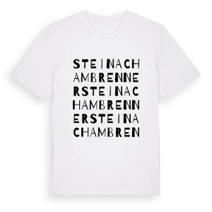 Steinach am Brenner ordlek t-shirt – ekologisk bomull t-shirt från Pinshirt