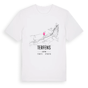 Terfens karta t-shirt – ekologisk bomull t-shirt från Pinshirt