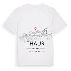 Thaur karta t-shirt – ekologisk bomull t-shirt från Pinshirt