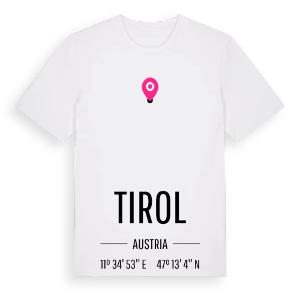 Tirol karta t-shirt – ekologisk bomull t-shirt från Pinshirt