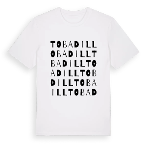 Tobadill ordlek t-shirt – ekologisk bomull t-shirt från Pinshirt