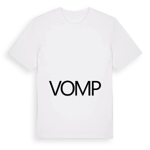 Jag älskar Vomp t-shirt stort tryck – ekologisk bomull t-shirt från Pinshirt