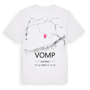 Vomp karta t-shirt – ekologisk bomull t-shirt från Pinshirt