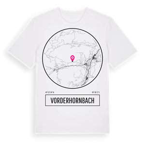 Vorderhornbach t-shirt – ekologisk bomull t-shirt från Pinshirt