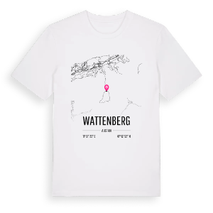Wattenberg karta t-shirt – ekologisk bomull t-shirt från Pinshirt