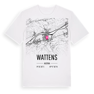 Wattens karta t-shirt – ekologisk bomull t-shirt från Pinshirt
