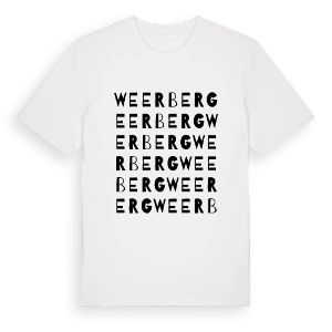 Weerberg ordlek t-shirt – ekologisk bomull t-shirt från Pinshirt