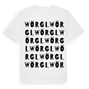 Wörgl ordlek t-shirt – ekologisk bomull t-shirt från Pinshirt
