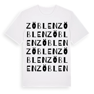 Zöblen ordlek t-shirt – ekologisk bomull t-shirt från Pinshirt