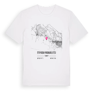 Evyaba Mahallesi karta t-shirt – ekologisk bomull t-shirt från Pinshirt