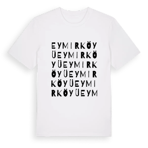 Eymir Köyü ordlek t-shirt – ekologisk bomull t-shirt från Pinshirt
