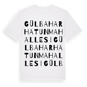 Gülbaharhatun Mahallesi ordlek t-shirt – ekologisk bomull t-shirt från Pinshirt