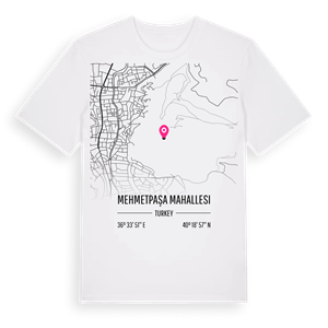 Mehmetpaşa Mahallesi karta t-shirt – ekologisk bomull t-shirt från Pinshirt