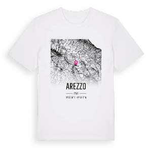 Arezzo karta t-shirt – ekologisk bomull t-shirt från Pinshirt