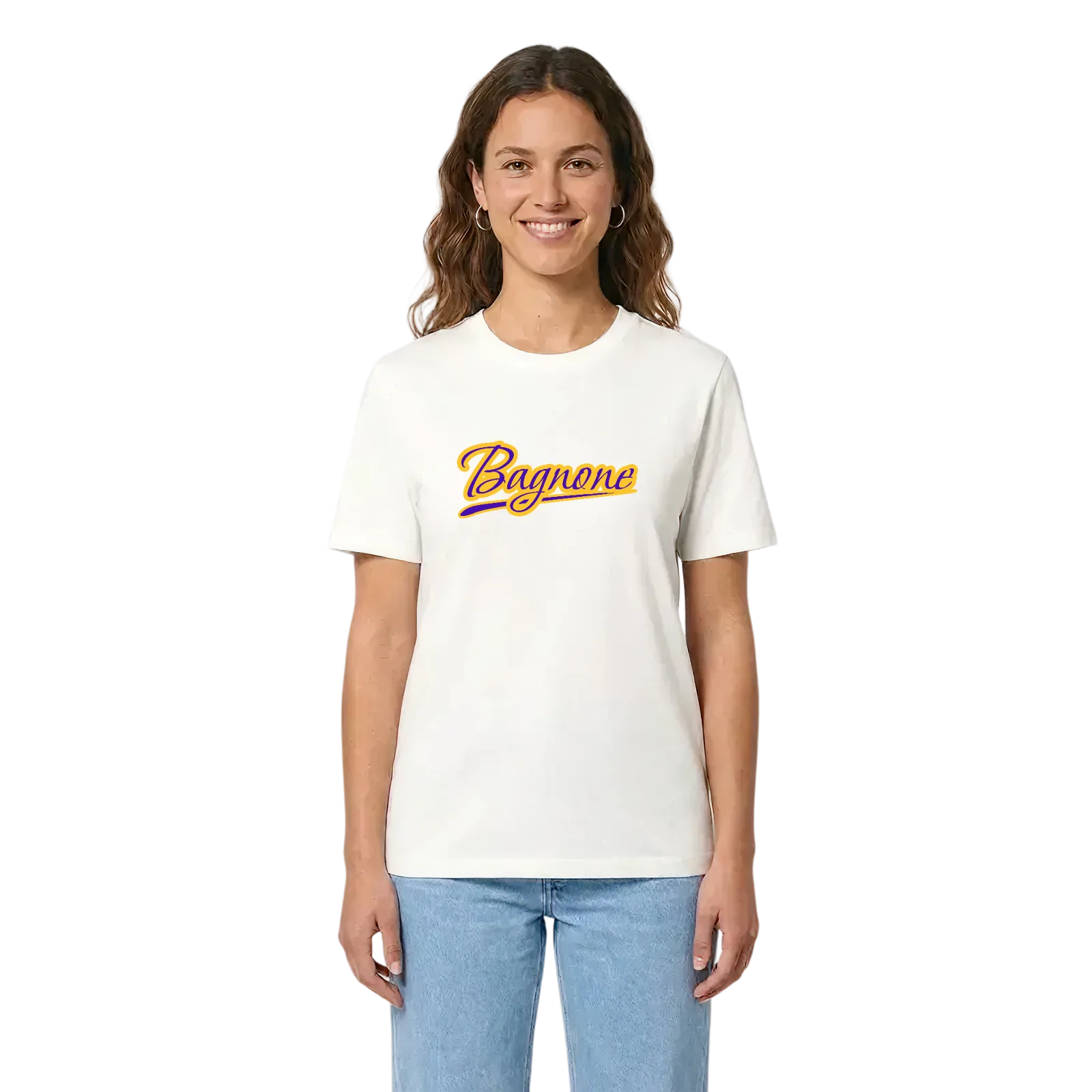 Bagnone baseball t-shirt – White, i miljö