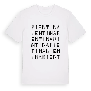 Bientina ordlek t-shirt – ekologisk bomull t-shirt från Pinshirt