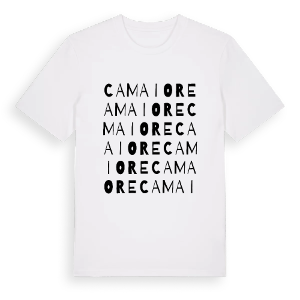 Camaiore ordlek t-shirt – ekologisk bomull t-shirt från Pinshirt