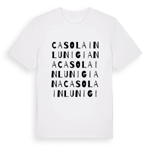 Casola in Lunigiana ordlek t-shirt – ekologisk bomull t-shirt från Pinshirt