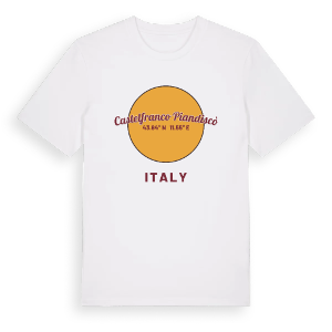 Castelfranco Piandiscò cirkel t-shirt – ekologisk bomull t-shirt från Pinshirt