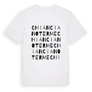 Chianciano Terme ordlek t-shirt – ekologisk bomull t-shirt från Pinshirt