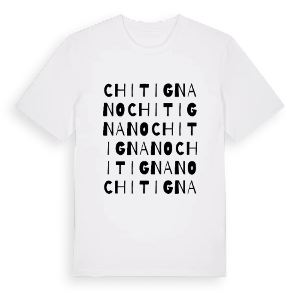 Chitignano ordlek t-shirt – ekologisk bomull t-shirt från Pinshirt