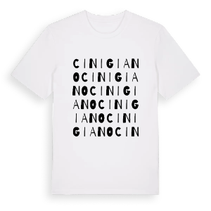 Cinigiano ordlek t-shirt – ekologisk bomull t-shirt från Pinshirt