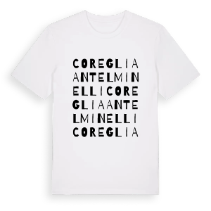 Coreglia Antelminelli ordlek t-shirt – ekologisk bomull t-shirt från Pinshirt