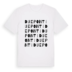 Due Ponti ordlek t-shirt – ekologisk bomull t-shirt från Pinshirt