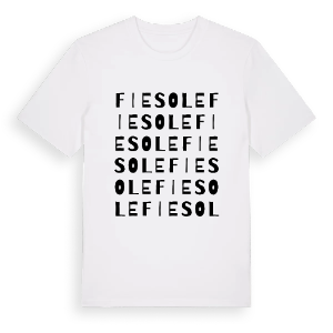 Fiesole ordlek t-shirt – ekologisk bomull t-shirt från Pinshirt